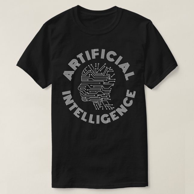 Camiseta Aprendizado de máquina Inteligente Artificial AI (Frente do Design)