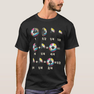 Camiseta Aprendizado de Matemática de Frações de Bola de Fu