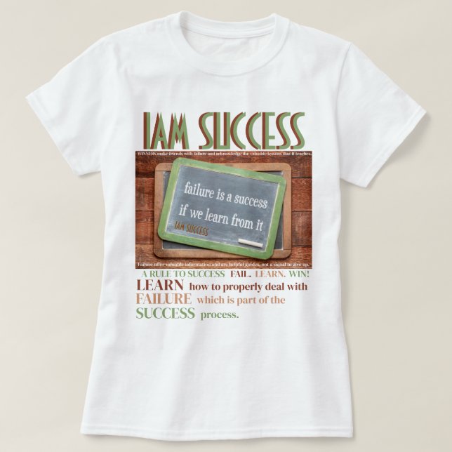 CAMISETA APRENDIZAGEM DA FALHA (Frente do Design)