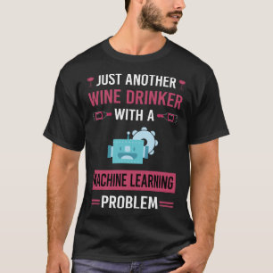 Camiseta Aprendizagem de Máquinas de Bebê-Vinho