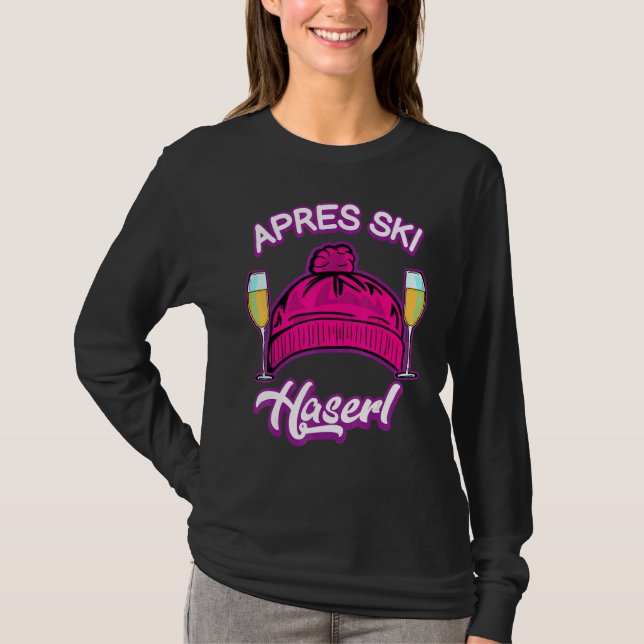 Camiseta Apres Ski Haserl Ski Hare Après Ski Bunny (Frente)