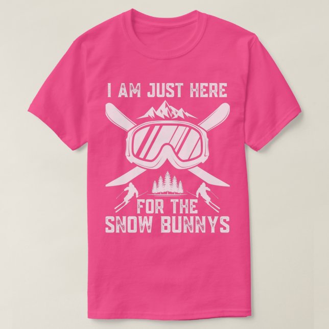Camiseta Apres Ski Skier Skiing aqui para os Snowbunnys (Frente do Design)