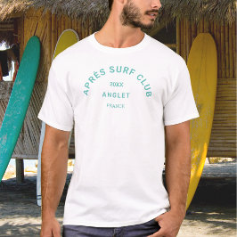 Camiseta Après Surf Club Turquoise Surfista Social Crest