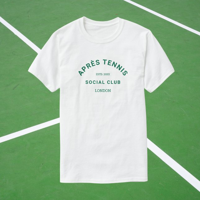 Camiseta Après Tênis Social Club Crista Verde Personalizada (Criador carregado)