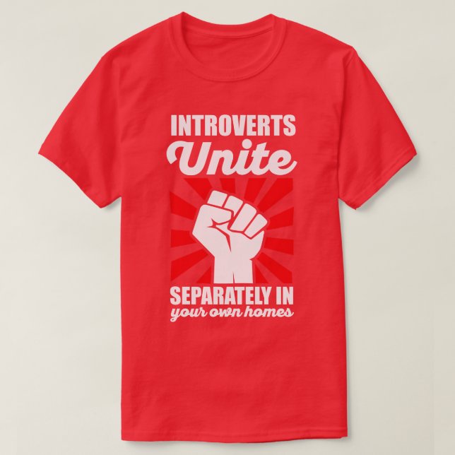 Camiseta Apresenta Unir Separadamente em Suas Casas Antisoc (Frente do Design)
