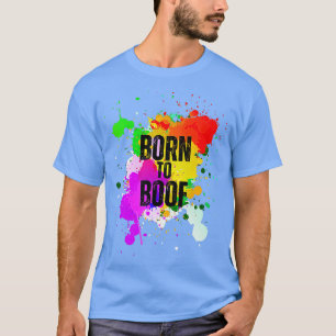 Camiseta Apresentação da pintura colorida do nascer para a