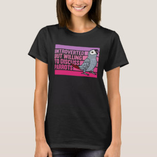 Camiseta Apresentada, mas Parrots, Cinza 1 Africana