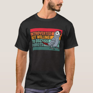 Camiseta Apresentada Mas Parrots Cinza Africana