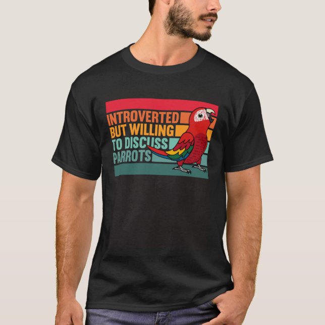 Camiseta Apresentada Mas Parrots Scarlet Macaw (Frente)