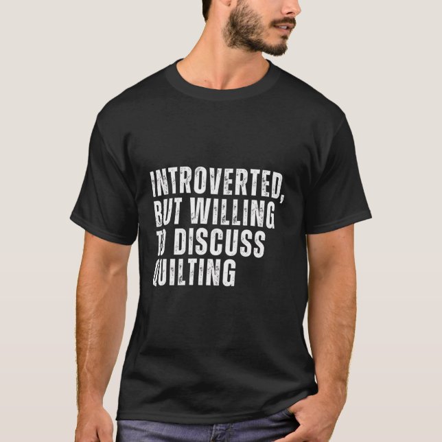 Camiseta Apresentado, Mas Disposto A Discutir A Apresentaçã (Frente)