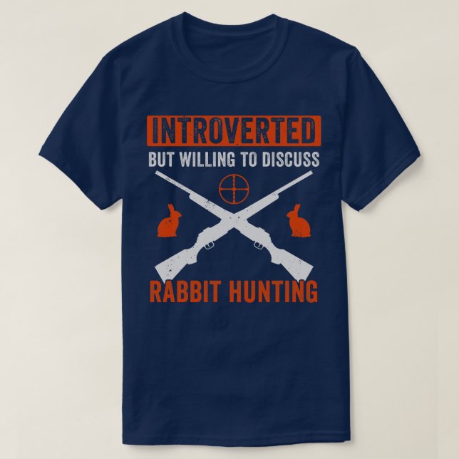 Camiseta Apresentado, Mas Disposto A Discutir A Caça Ao Coe (Frente do Design)