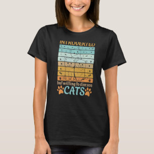 Camiseta Apresentado, Mas Disposto A Discutir Gatos Bons