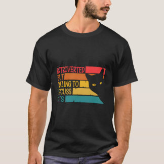 Camiseta Apresentado Mas Disposto A Discutir Gatos Engraçad