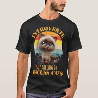 Camiseta Apresentado Mas Disposto A Discutir Gatos Kitten P
