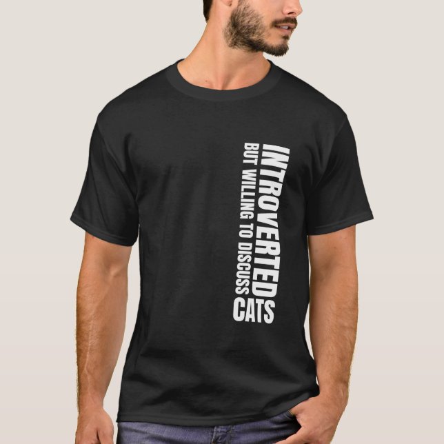 Camiseta Apresentado, Mas Disposto A Discutir O Humor Vert (Frente)