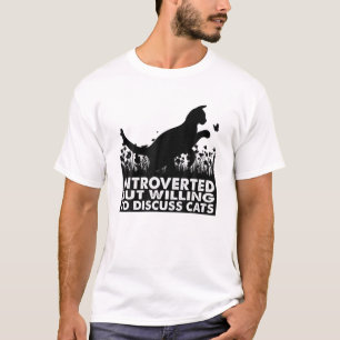 Camiseta Apresentado Mas Disposto A Discutir Os Gatos Vinta