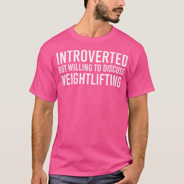Camiseta Apresentado, Mas Disposto A Discutir S. (Frente)