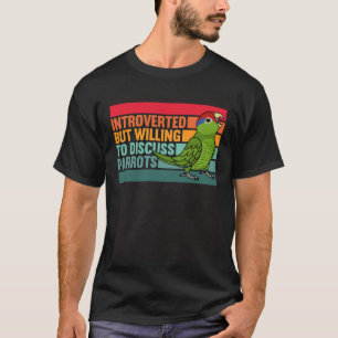 Camiseta Apresentado, mas papagaios mexicanos vermelhos com