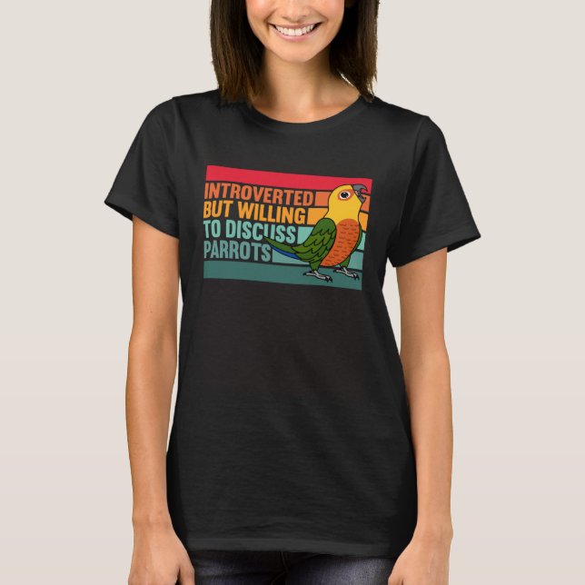 Camiseta Apresentado, mas Parrots Jenday Conure (Frente)