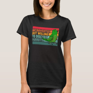 Camiseta Apresentado, Mas Parrots Mache Eclectus