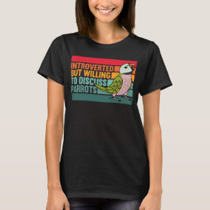 Camiseta Apresentado, Mas Parrots Mustache Parakeet