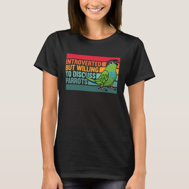 Camiseta Apresentado Mas Parrots Nanday Conure (Frente)