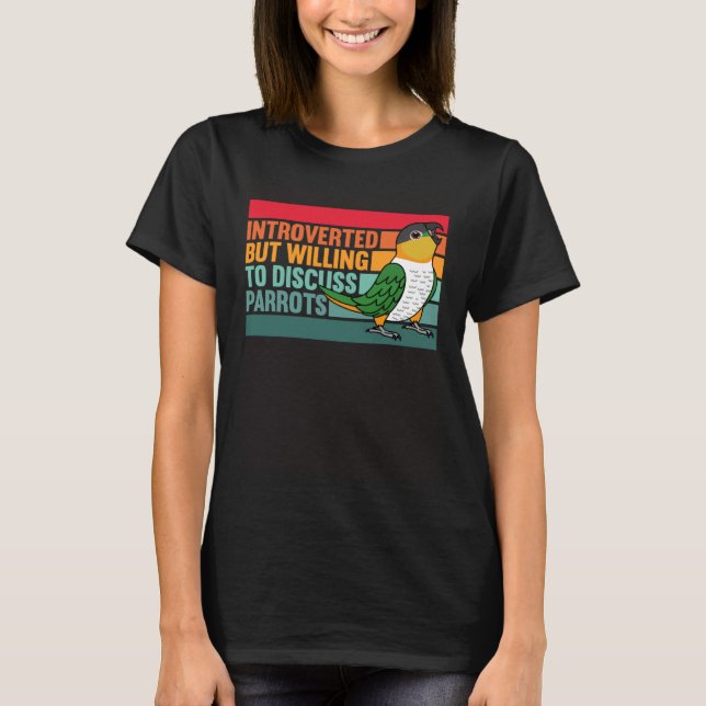 Camiseta Apresentado, Mas Parrots Preto Caique (Frente)