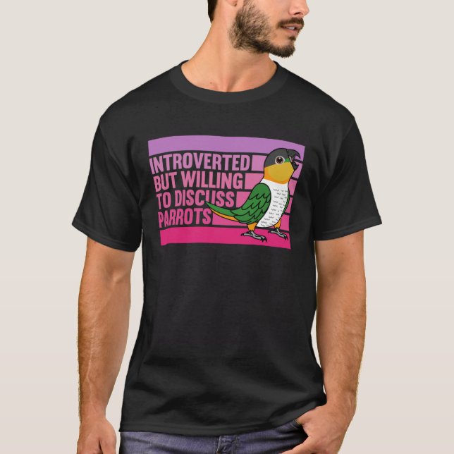 Camiseta Apresentado, Mas Parrots Preto Caique (Frente)