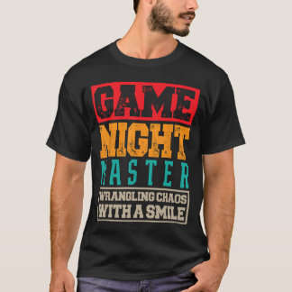 Camiseta Apresentador de Noite de Jogos engraçado