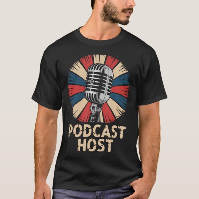 Camiseta Apresentador de Podcast (Frente)