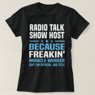 Camiseta Apresentador de talk show de rádio