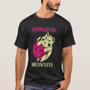 Camiseta Apresentador do Geek do Dungeon Meowster Gamer