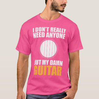 Camiseta Apresentador Guitarrista Só Precisa De Violão Apro
