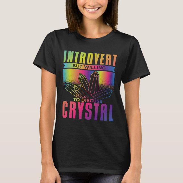 Camiseta Apresentador, mas disposto a discutir o Crystal (Frente)