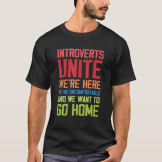 Camiseta Apresentadores unem-se Estamos aqui desconfortávei