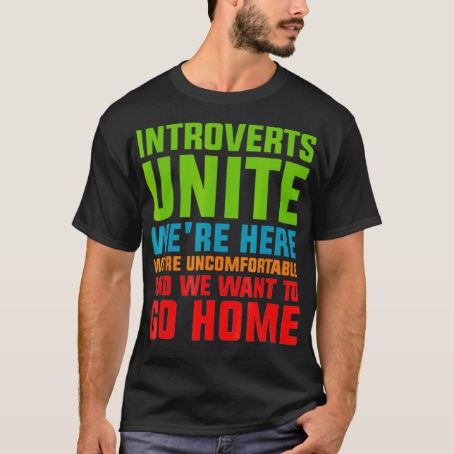 Camiseta Apresentamos Unir Dizendo Citação Desconfortável I (Frente)
