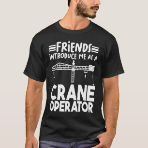 Camiseta Apresente-me como uma obra de construção de um ope