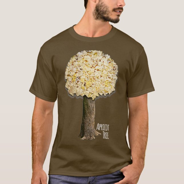 Camiseta Apricot Tree Funny Clever Popcorn Popping LDS (Frente)