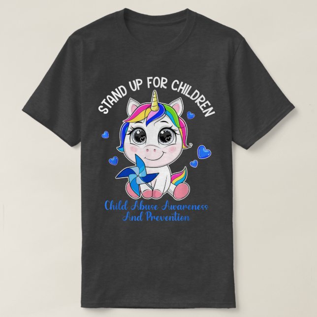 Camiseta April Child Abuse Prevention MonthStand Up For Chi (Frente do Design)