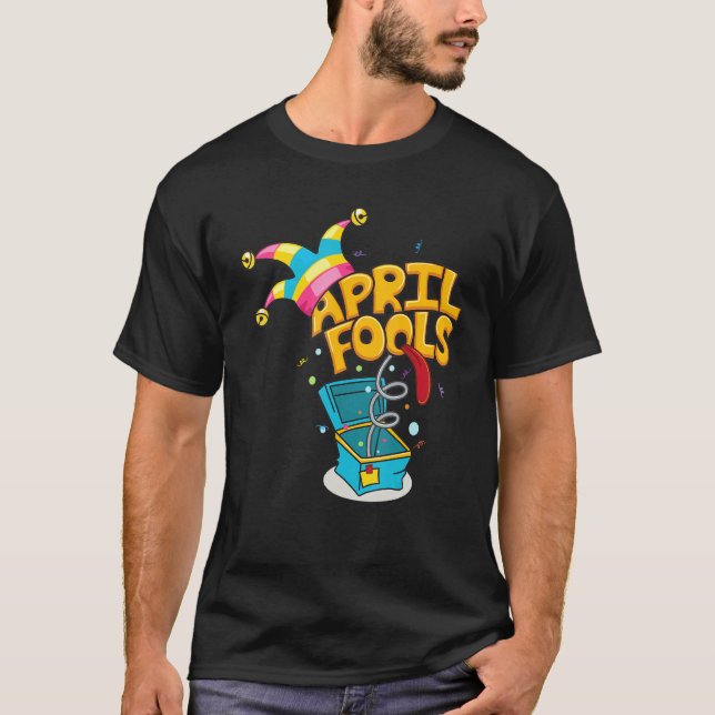 Camiseta April Fools Day Brincadeira Kit 1rua abril Piadas  (Frente)