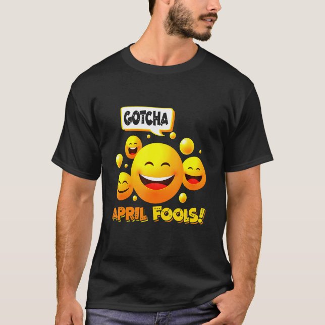 Camiseta April Fools Day Engraçado Brincadeira Crianças Men (Frente)