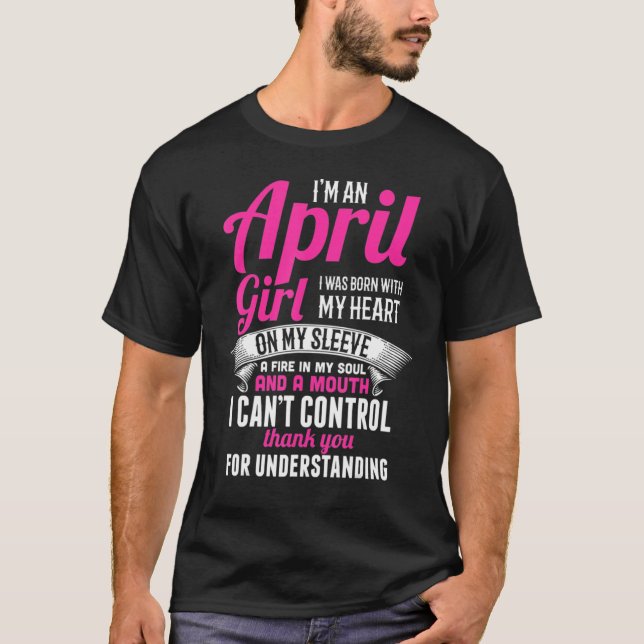 Camiseta April Girl Birthday Engraçado April Birthday Essen (Frente)