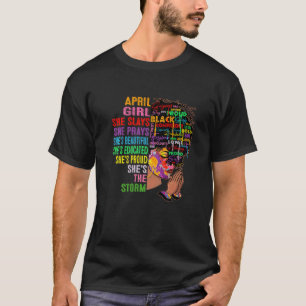 Camiseta April Girl ela faz shows e rezas às meninas de ani