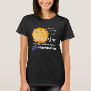 Camiseta April Girls Sunshine Misturada Com Furacão Cute T