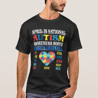 Camiseta April is National Autism Awareness Month Kids Boy 