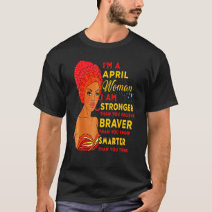 Camiseta April Orud Rainha Negra Moça Curly Afro Am