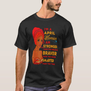 Camiseta April Orud Rainha Negra Moça Curly Afro Am