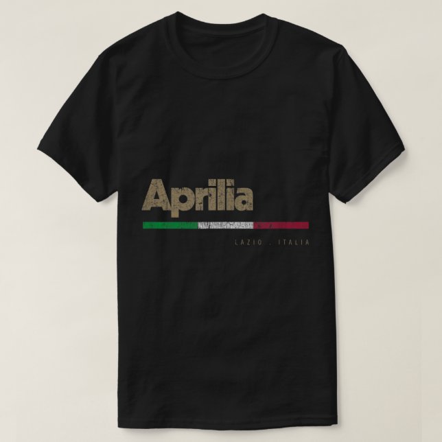 Camiseta Aprilia Italian City Retro Flag Italy  (Frente do Design)