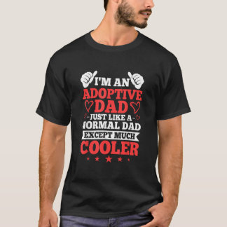 Camiseta Aprovado Padre Adotivo Dia de os pais Pai Feliz Ad