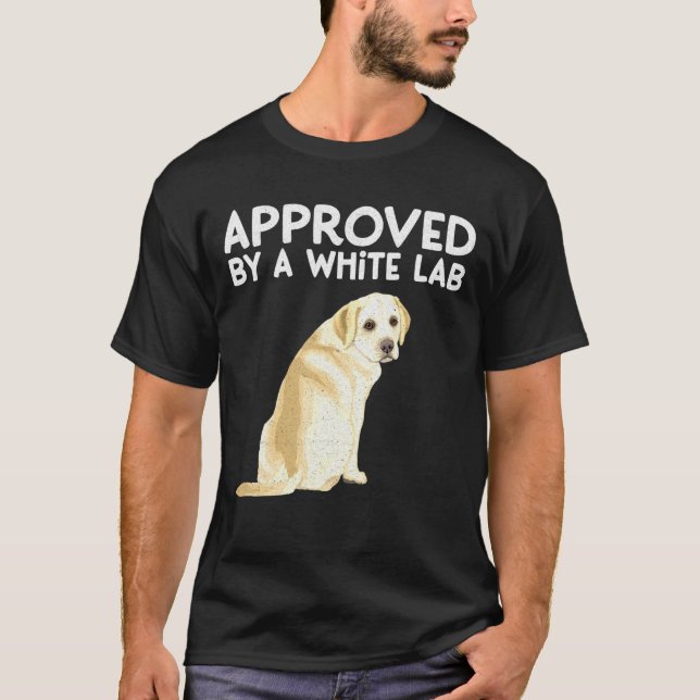 Camiseta Aprovado Por Um Laboratório Branco Vanilla Labrado (Frente)
